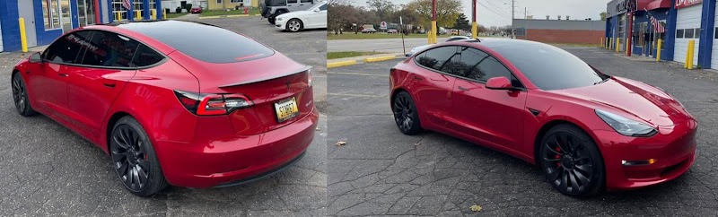 Car window tinting or car window tint