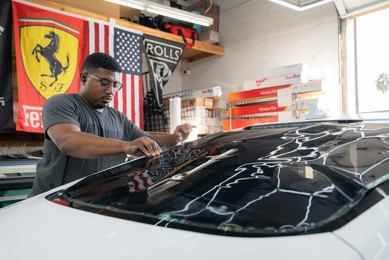Car window tinting or car window tint