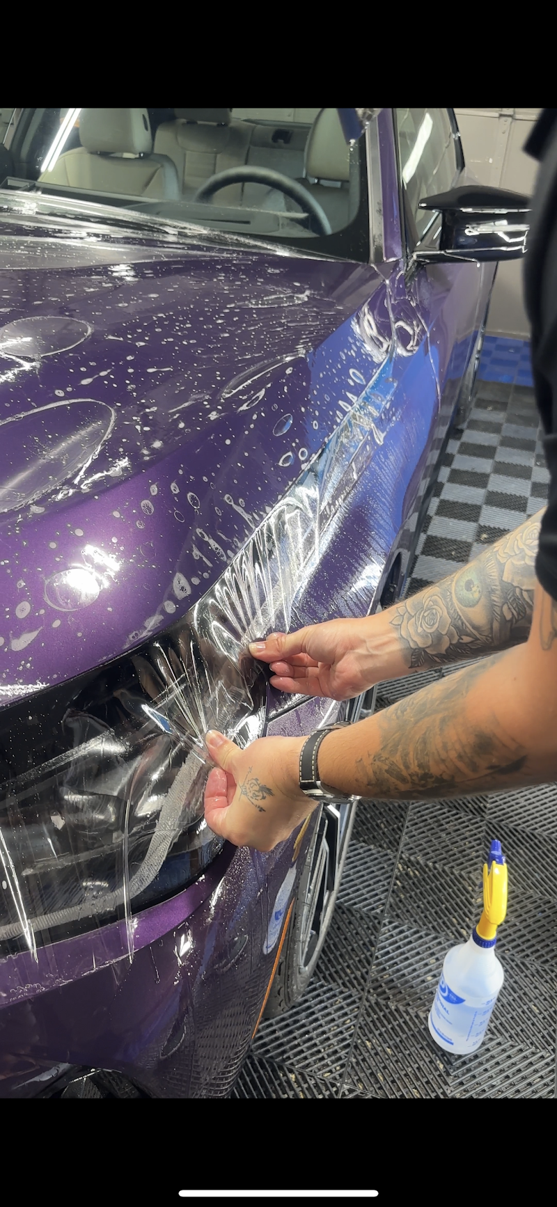 Car window tinting or car window tint