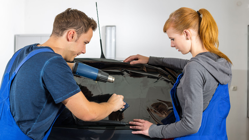 Car window tinting or car window tint